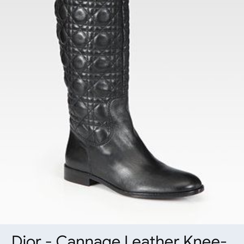 Women’s Dior leather Knee-High Buckle Boots - Picture 9 of 9